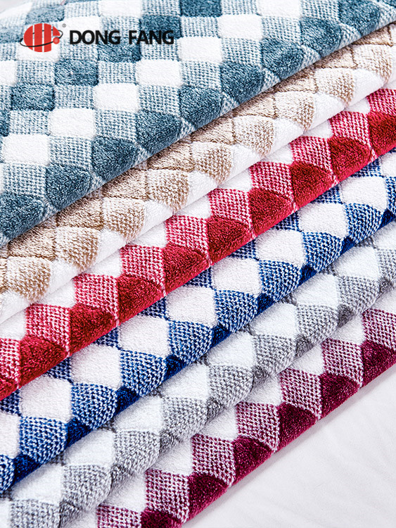  Flannel cationic jacquard fabric  DF2006