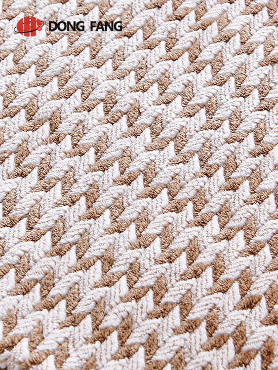 Flannel cationic jacquard fabric  DF2008