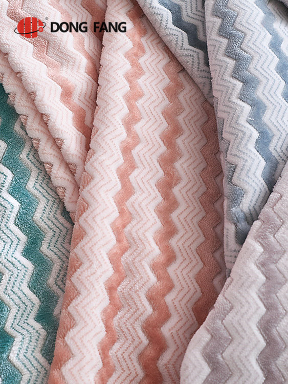 Flannel cationic jacquard fabric  DF2012