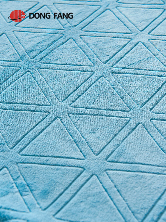   Milk velvet fabric with embossed DF2013