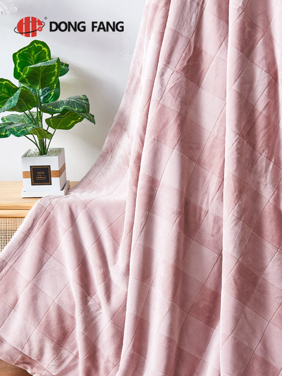 Flannel jacquard printed blanket DF2027