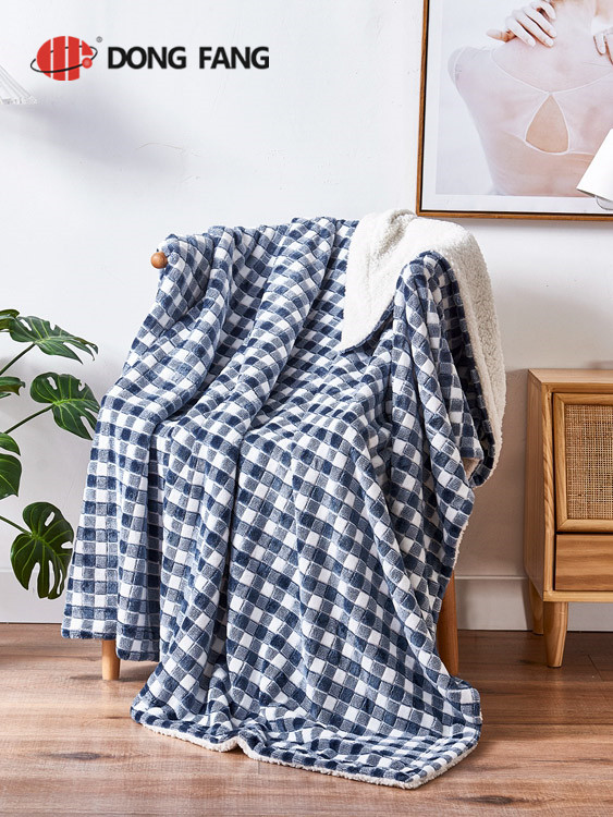  Flannel jacquard two-tone blanket DF2028
