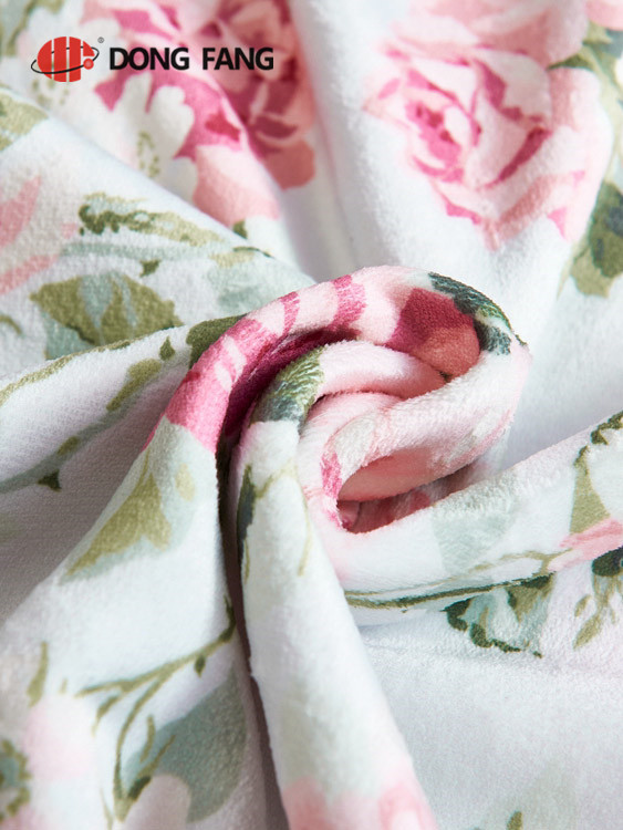 Flannel cationic jacquard blanket DF2029