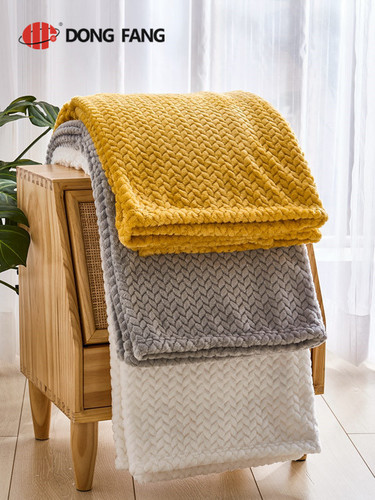  Flannel cationic jacquard blanket DF2032