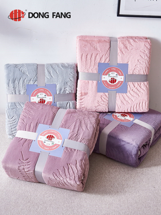 Flannel jacquard blanket DF2033