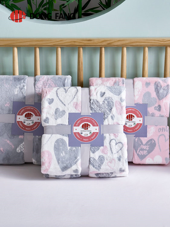 Flannel printed & sherpa ultrosonic      bonding blanket DF2040