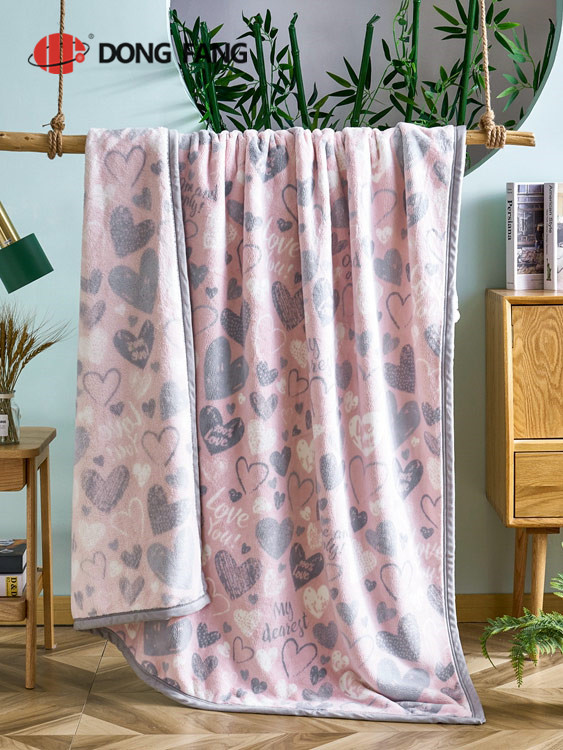 Flannel printed & sherpa ultrosonic      bonding blanket DF2040