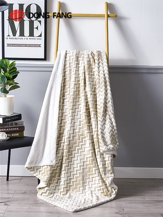  Flannel burnout printed blanket DF2045