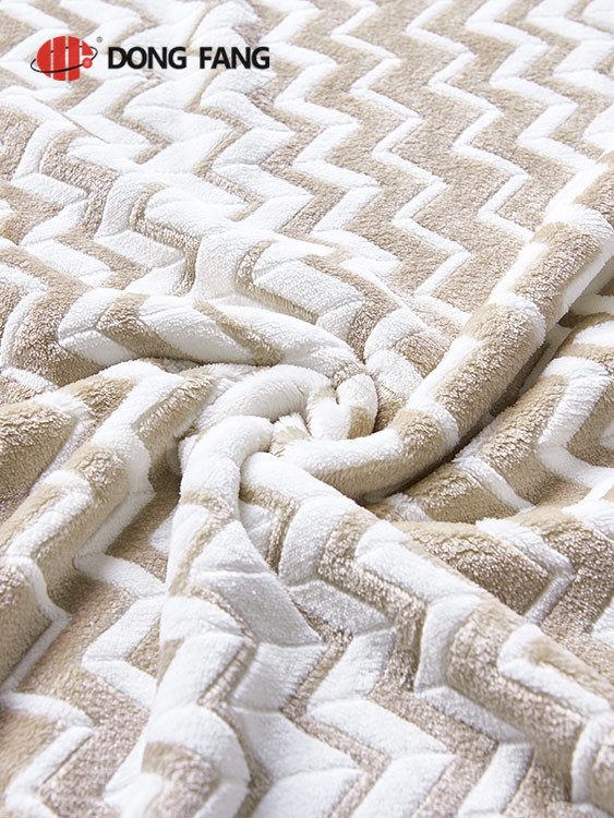  Flannel burnout printed blanket DF2045