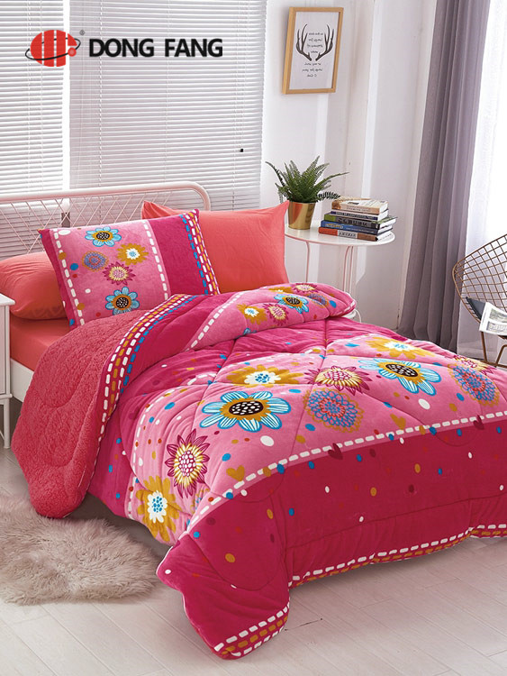  Flannel printed quilt DF2049