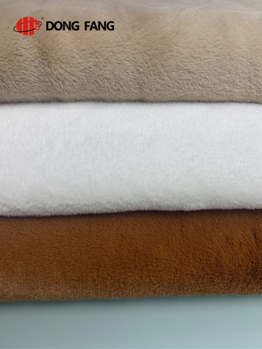 Plain rabbit fur fabric DF2060