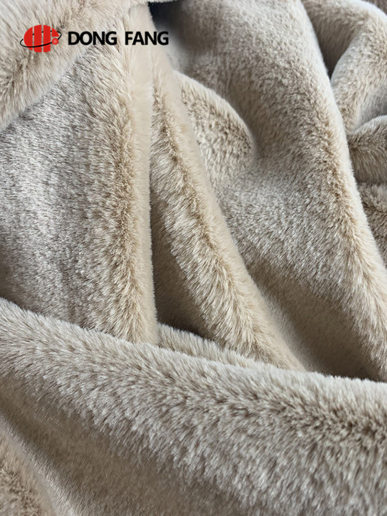 Plain rabbit fur fabric DF2060