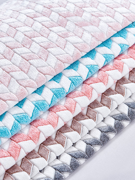 Cationic jacquard fabric 