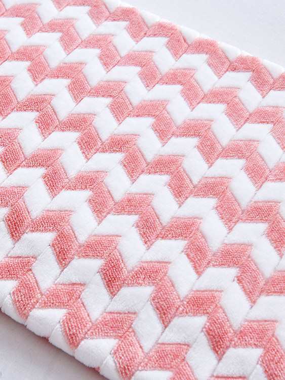 Cationic jacquard fabric 