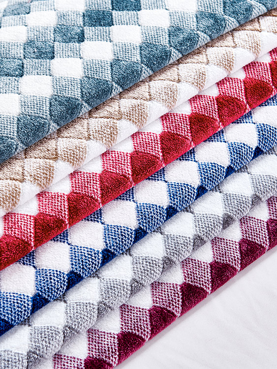Cationic jacquard fabric 