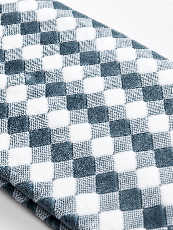 Cationic jacquard fabric 