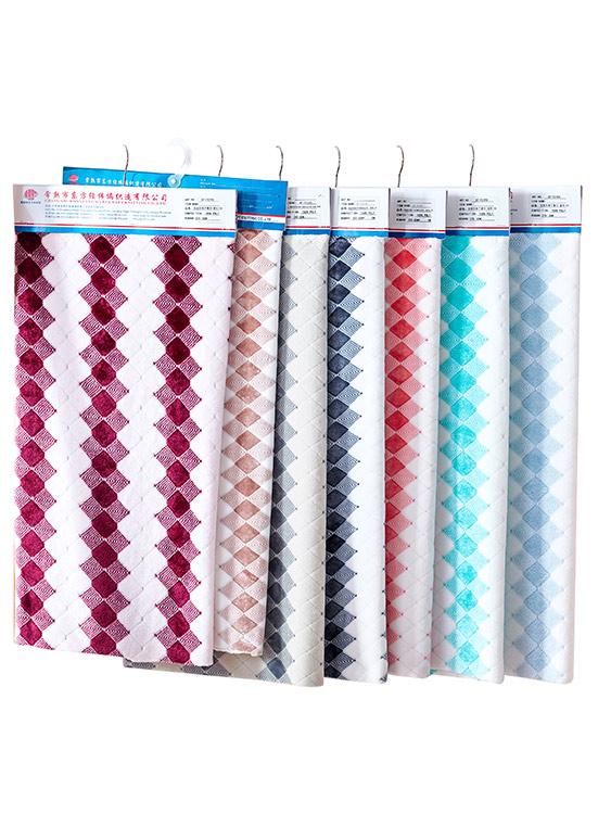 Cationic jacquard fabric 