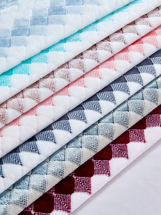 Cationic jacquard fabric 