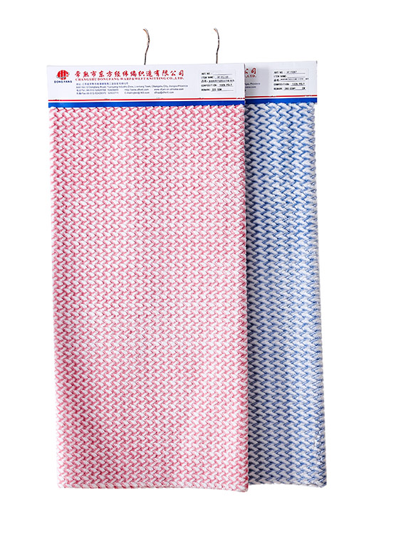 Cationic jacquard fabric 