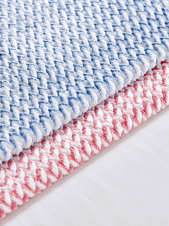 Cationic jacquard fabric 