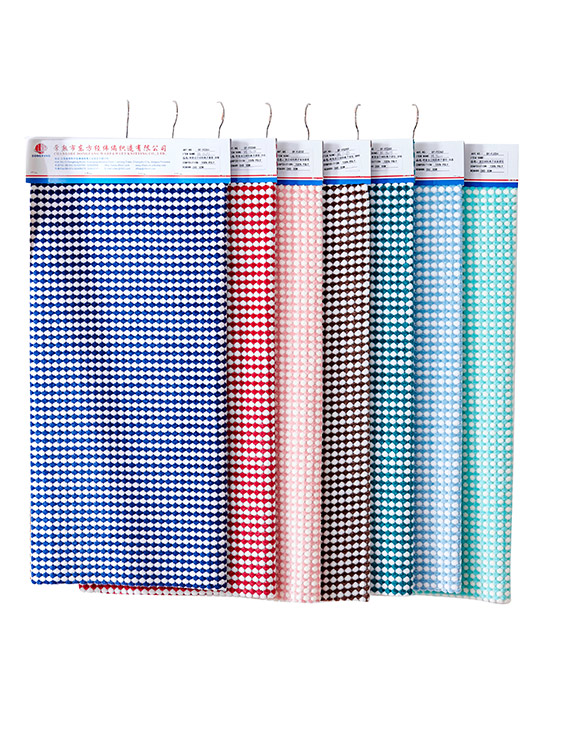 Cationic jacquard fabric 