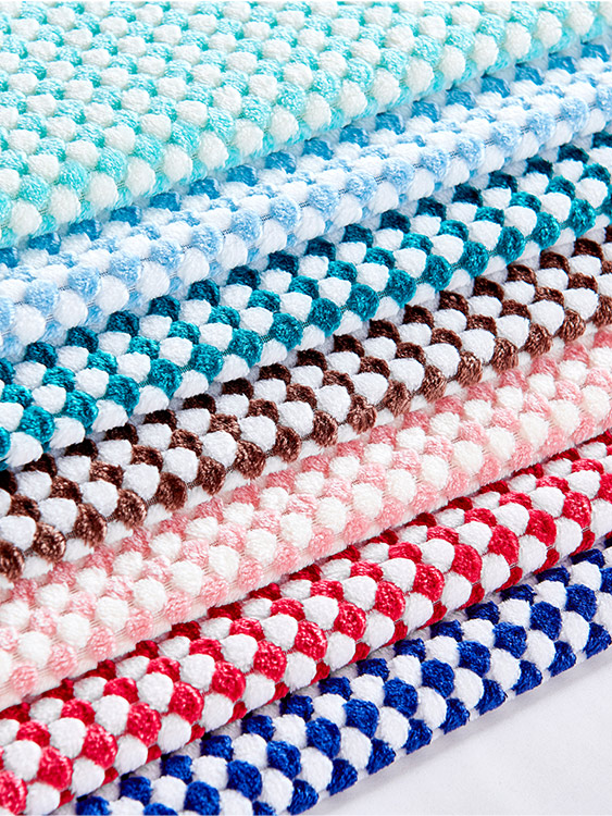 Cationic jacquard fabric 