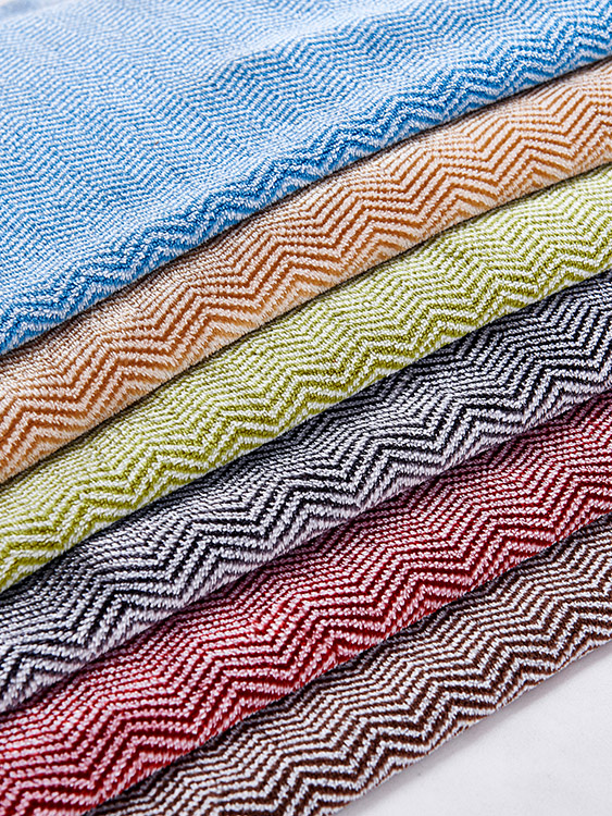 Cationic jacquard fabric 