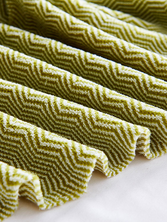 Cationic jacquard fabric 