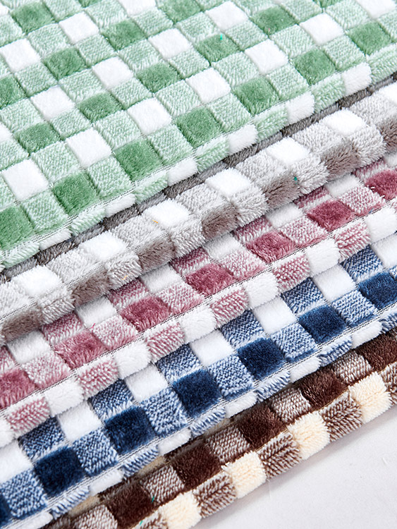 Cationic jacquard fabric 