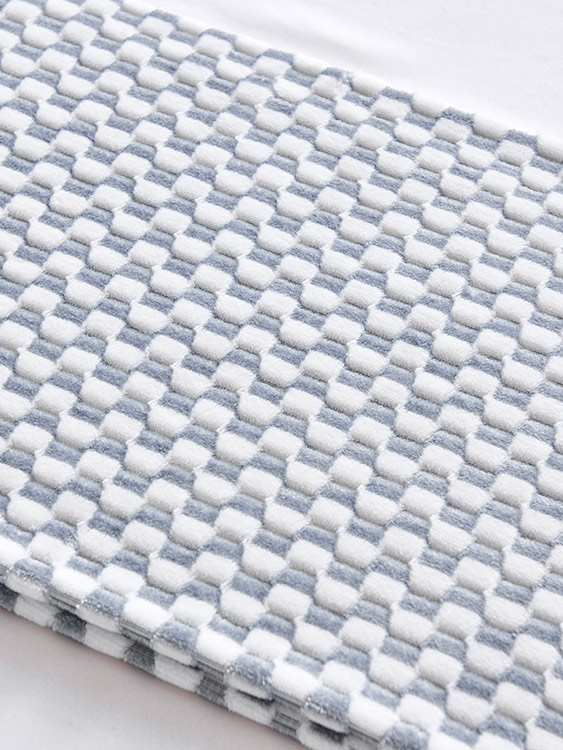 Cationic jacquard fabric 