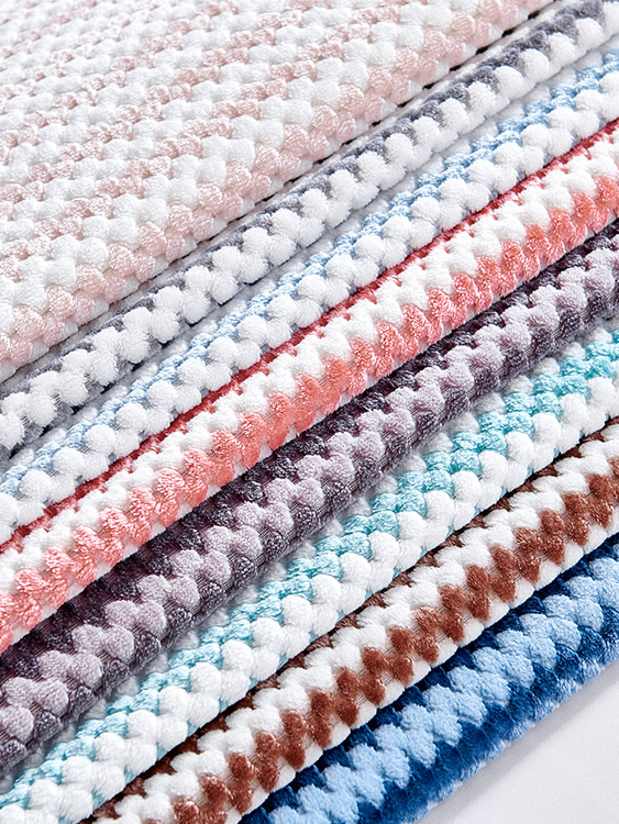 Cationic jacquard fabric 