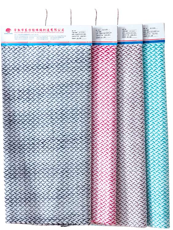 Back printed jacquard fabric 