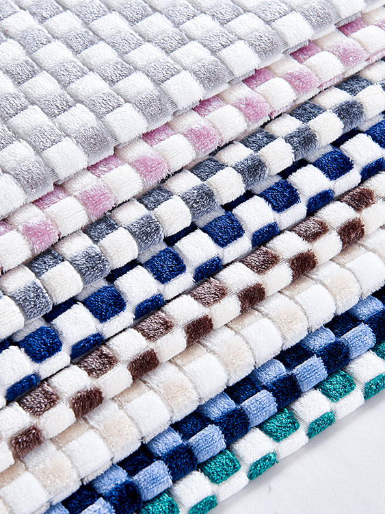 Cationic jacquard fabric 
