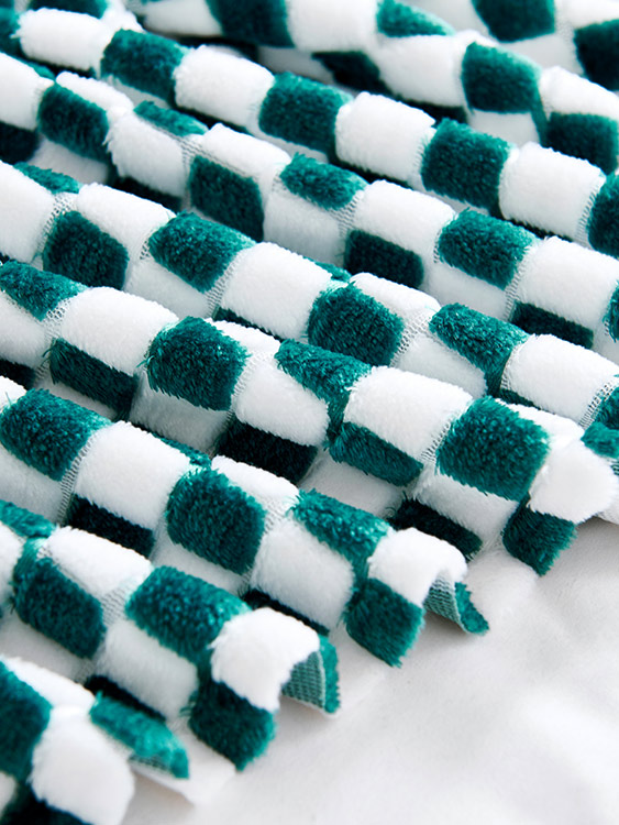 Cationic jacquard fabric 