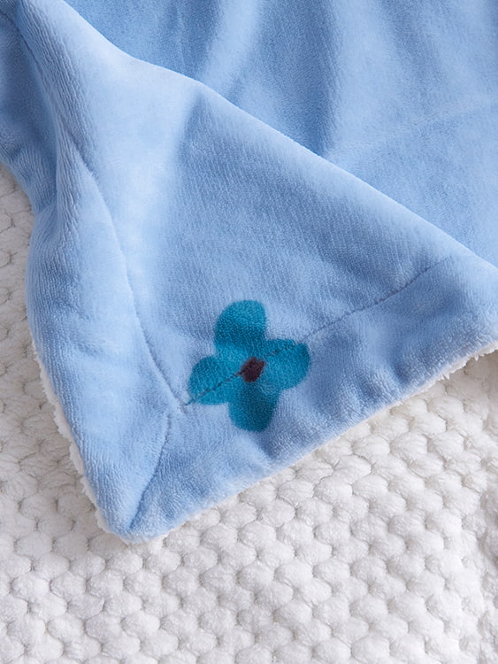 Printed milk velvet double blanket