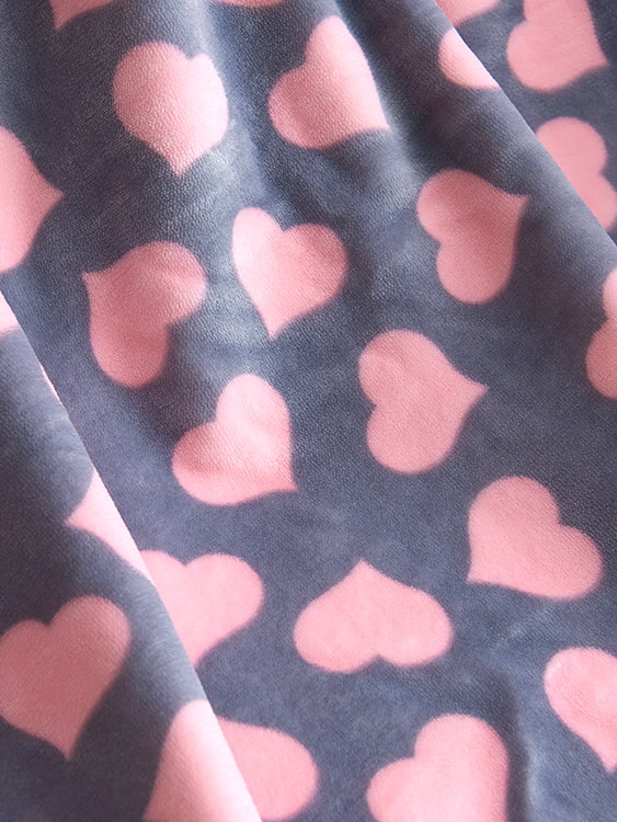 Printed milk velvet double blanket