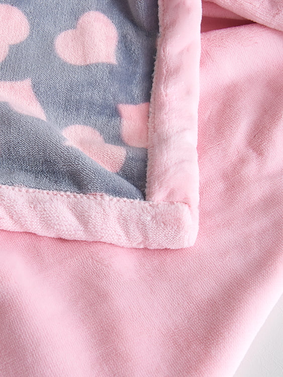 Printed milk velvet double blanket