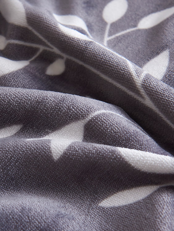 Printed milk velvet double blanket