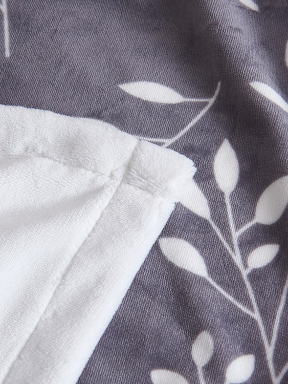 Printed milk velvet double blanket
