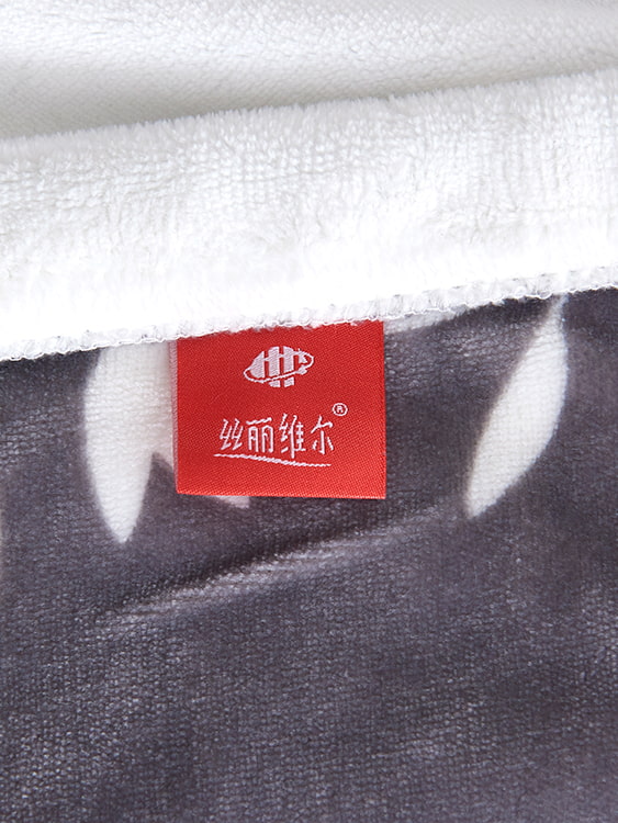 Printed milk velvet double blanket