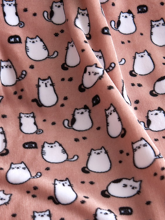 Printed milk velvet double blanket