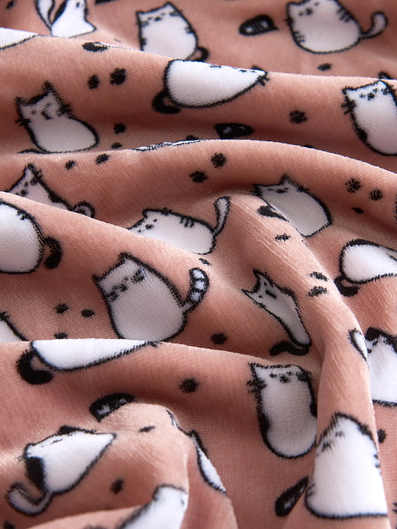 Printed milk velvet double blanket