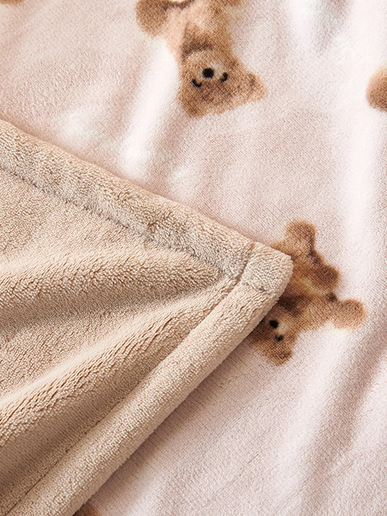 Printed milk velvet double blanket