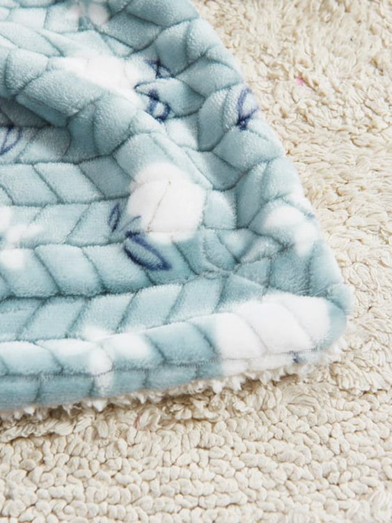 Jacquard printed double blanket