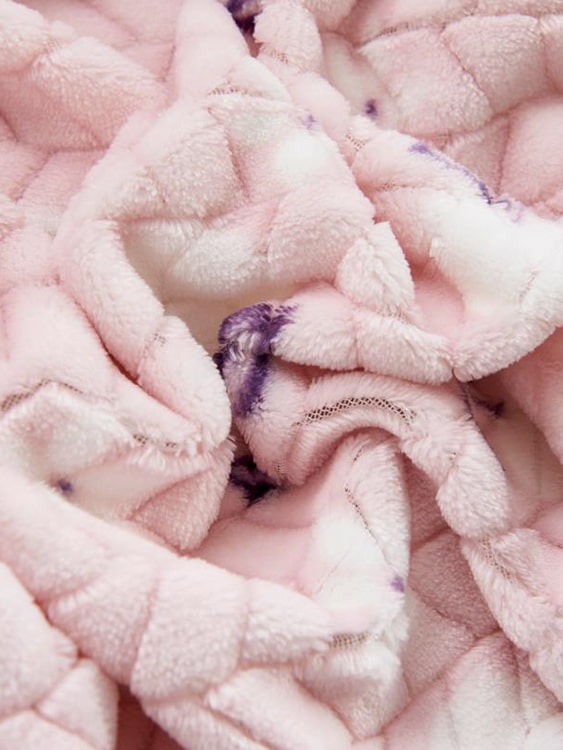 Jacquard printed double blanket