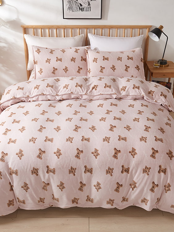 Four-piece milk velvet set