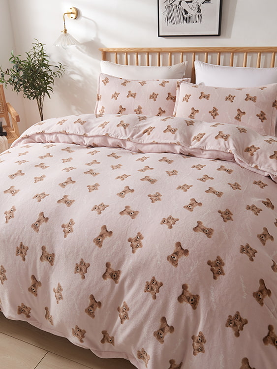 Four-piece milk velvet set